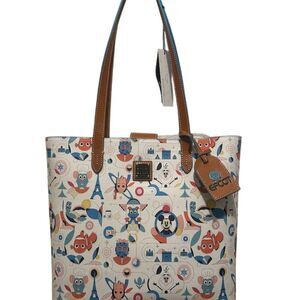 Disney Dooney & Bourke Epcot Tote Bag Figment & Olaf Design Large purse